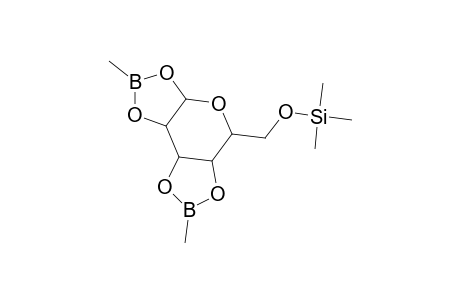 .alpha.-D-Galactopyranose, 6-O-(trimethylsilyl)-, cyclic 1,2:3,4-bis(methylboronate)