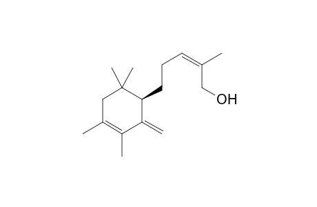 (Z)-2-Methyl-5-((R)-3,4,6,6-tetramethyl-2-methylen-1-cyclohex-3-enyl)-2-penten-1-ol