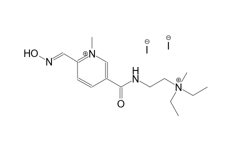 5-[({2-[diethyl(methyl)ammonio]ethyl}amino)carbonyl]-2-[(E)-(hydroxyimino)methyl]-1-methylpyridinium diiodide
