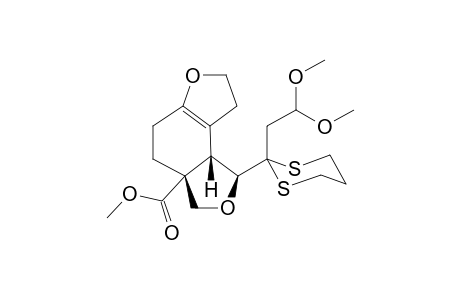 (1R*,3aR*,8aR*)-Methyl 1'[2-(2",2"-dimethoxyethyl)-1,3-dithian-2-yl]-1,4,5,7,8,8b-thexahydro-3H-benzo[1,2-b:3,4-c']difuran-3a-carboxylate