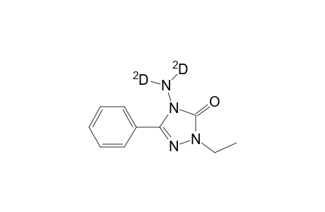 1-Ethyl-3-phenyl-4-(amino-D2)-1,2,4-triazole-5-one