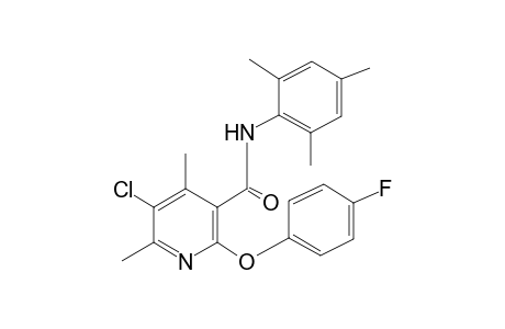 5-Chloranyl-2-(4-fluoranylphenoxy)-4,6-dimethyl-N-(2,4,6-trimethylphenyl)pyridine-3-carboxamide