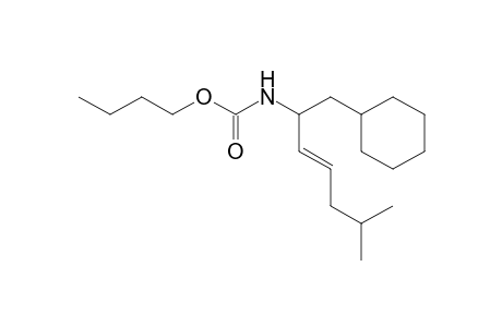 N-(Butoxycarbonyl)-2-amino-1-cyclohexyl-6-methyl-3-heptene