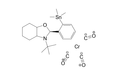 Tricarbonyl[(3a,7a-trans)-octahydro-3-(t-butyl)-2-(n-2'-trimethylstannylphenyl)benzoxazole]chromium(0)