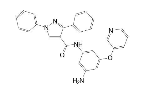 N-[3-amino-5-(3-pyridinyloxy)phenyl]-1,3-diphenyl-1H-pyrazole-4-carboxamide