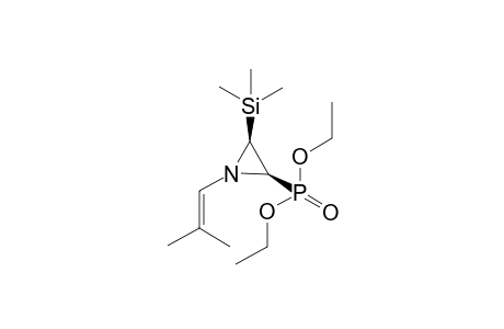 [(2S,3R)-3-diethoxyphosphoryl-1-(2-methylprop-1-enyl)-2-aziridinyl]-trimethylsilane