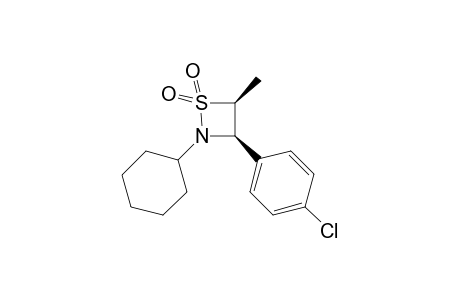 cis-2-Cyclohexyl-3-(4-chlorophenyl)-4-methyl-1,2-thiazetizine 1,1-dioxide
