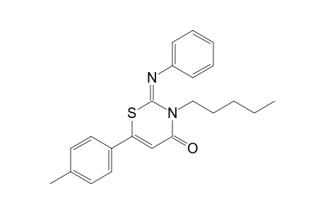 3-Pentyl-2-phenylimino-2,3-dihydro-4-oxo-6-(4'-methylphenyl)-4H-1,3-thiazine