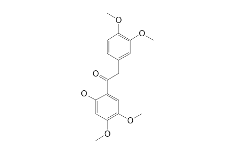 1-(2-HYDROXY-4,5-DIMETHOXYPHENYL)-2-(3,4-DIMETHOXYPHENYL)-ETHANONE