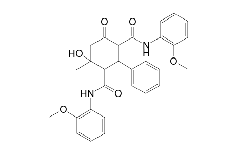 4-Hydroxy-1-N,3-N-bis(2-methoxyphenyl)-4-methyl-6-oxo-2-phenylcyclohexane-1,3-dicarboxamide