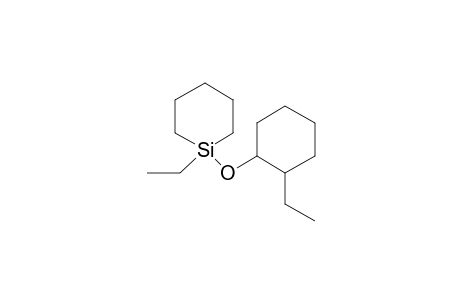 1-Ethyl-1-[(2-ethylcyclohexyl)oxy]silinane