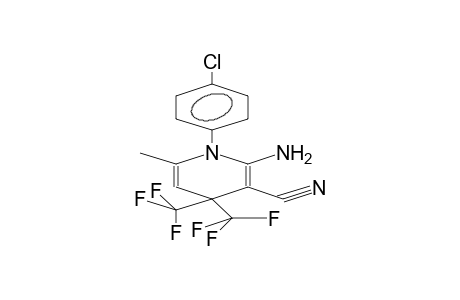 1-(PARA-CHLOROPHENYL)-2-AMINO-3-CYANO-4,4-BIS(TRIFLUOROMETHYL)-6-METHYL-1,4-DIHYDROPYRIDINE