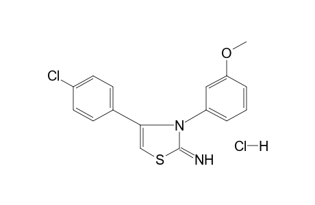 4-(p-CHLOROPHENYL)-2-IMINO-3-(m-METHOXYPHENYL)-4-THIAZOLINE, MONOHYDROCHLORIDE