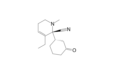 2-Pyridinecarbonitrile, 3-ethyl-1,2,5,6-tetrahydro-1-methyl-2-(3-oxocyclohexyl)-, (R*,S*)-
