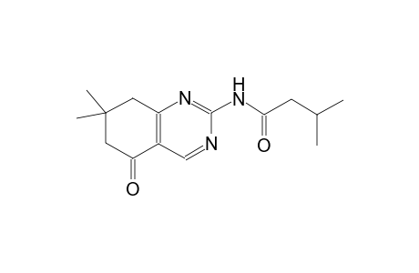 N-(7,7-dimethyl-5-oxo-5,6,7,8-tetrahydro-2-quinazolinyl)-3-methylbutanamide