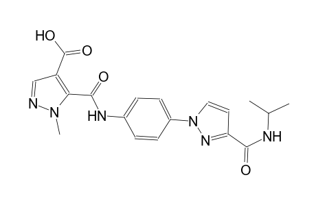 1H-pyrazole-4-carboxylic acid, 1-methyl-5-[[[4-[3-[[(1-methylethyl)amino]carbonyl]-1H-pyrazol-1-yl]phenyl]amino]carbonyl]-
