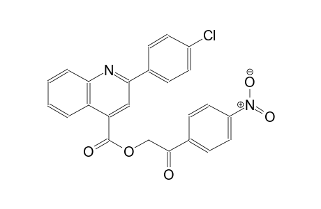 2-(4-nitrophenyl)-2-oxoethyl 2-(4-chlorophenyl)-4-quinolinecarboxylate
