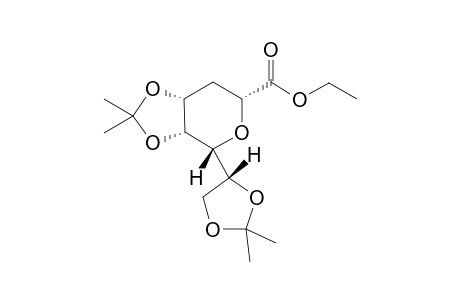 Ethyl 2,6-Anhydro-3-deoxy-4,5:7,8-di-O-isopropylidene-D-glycero-D-galacto-D-galacto-octonate