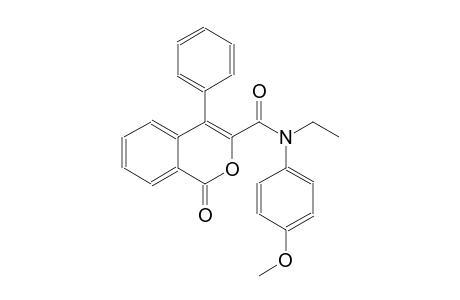 1H-2-benzopyran-3-carboxamide, N-ethyl-N-(4-methoxyphenyl)-1-oxo-4-phenyl-