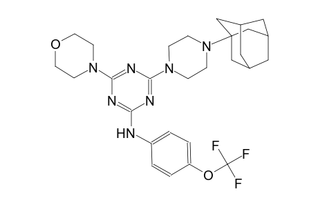 4-[4-(1-adamantyl)-1-piperazinyl]-6-(4-morpholinyl)-N-[4-(trifluoromethoxy)phenyl]-1,3,5-triazin-2-amine