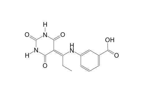 3-{[1-(2,4,6-trioxotetrahydro-5(2H)-pyrimidinylidene)propyl]amino}benzoic acid