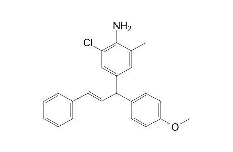 (E)-2-chloro-4-[1-(4-methoxyphenyl)-3-phenylallyl]-6-methylaniline