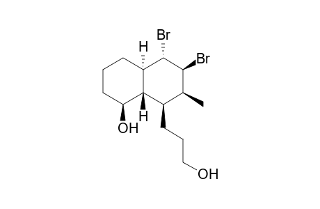 (1S,4aS,5S,6S,7R,8R,8aR)-5,6-Dibromo-8-(3-hydroxy-propyl)-7-methyl-decahydro-naphthalen-1-ol