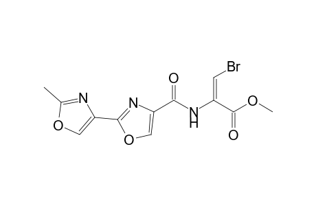 (E)-3-bromo-2-[[2-(2-methyloxazol-4-yl)oxazole-4-carbonyl]amino]acrylic acid methyl ester