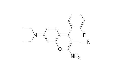 2-Amino-7-(diethylamino)-4-(2-fluorophenyl)-4H-chromene-3-carbonitrile
