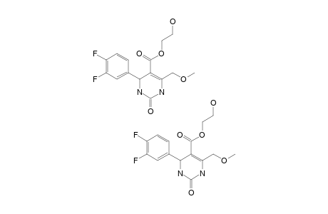 2-HYDROXYETHYL-4-(3,4-DIFLUOROPHENYL)-6-(METHOXYMETHYL)-2-OXO-1,2,3,4-TETRAHYDRO-PYRIMIDINE-5-CARBOXYLATE