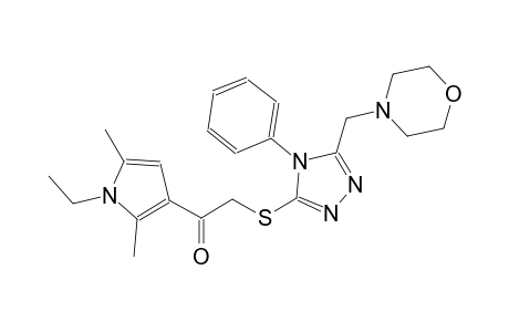 ethanone, 1-(1-ethyl-2,5-dimethyl-1H-pyrrol-3-yl)-2-[[5-(4-morpholinylmethyl)-4-phenyl-4H-1,2,4-triazol-3-yl]thio]-