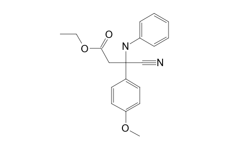 ETHYL-3-CYANO-3-PHENYLAMINO-3-(4-METHOXYPHENYL)-PROPANOATE