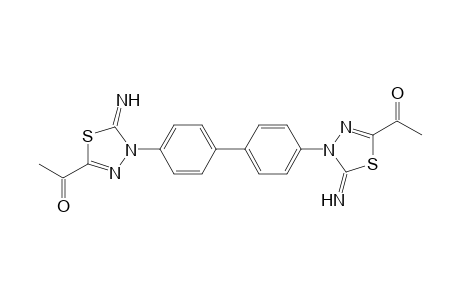 1,1'(4,4'-([1,1'-biphenyl]-4,4'-diyl)bis(5-imino-4,5-dihydro-1,3,4-thiadiazole-4,2-diyl))diethanone