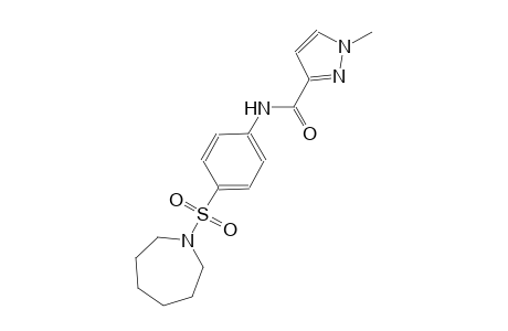 N-[4-(hexahydro-1H-azepin-1-ylsulfonyl)phenyl]-1-methyl-1H-pyrazole-3-carboxamide
