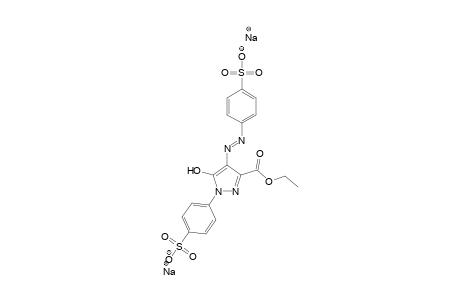 1H-Pyrazole-3-carboxylic acid, 4,5-dihydro-5-oxo-1-(4-sulfophenyl)-4-[(4-sulfophenyl)azo]-, 3-ethyl ester
