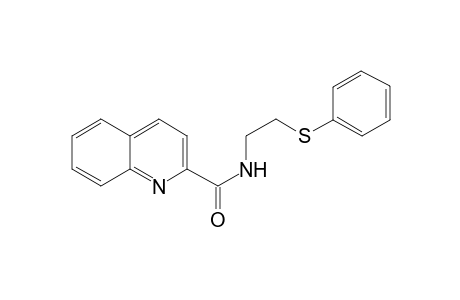 Quinoline-2-carboxamide, N-(2-phenylthioethyl)-