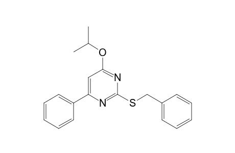 2-(benzylthio)-4-isopropoxy-6-phenyl-pyrimidine