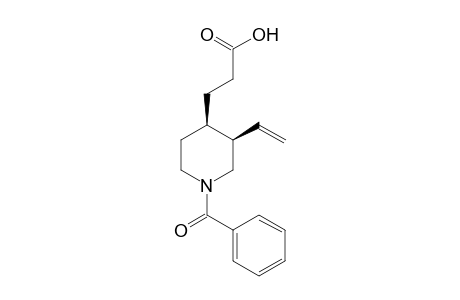 3-[1-beczzoyl-3(R)-vinyl-4(R)-piperidinyl]-propionic acid