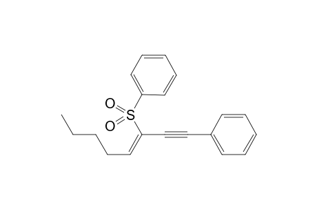 (Z)-1-Phenyl-3-phenylsulfonyl-3-octen-1-yne