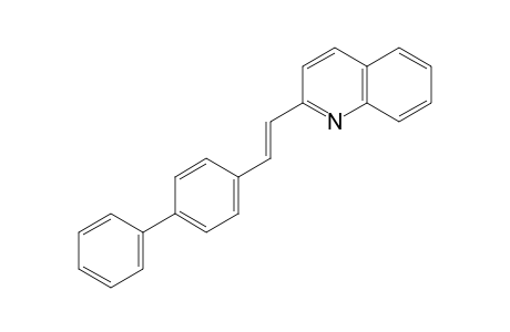 Quinoline, 2-(2-[1,1'-biphenyl-4-yl]-ethenyl)-