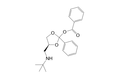 Benzoate of (4S)-2-phenyl-4-tert-butylaminomethyl-1,3-dioxolane