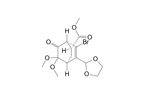 Methyl (1R*,2S*,4S*)-6-Bromo-8,8-dimethoxy-5-(1,3-dioxolan-2-yl)-7-oxobicyclo[2.2.2]oct-5-ene-2-carboxylate