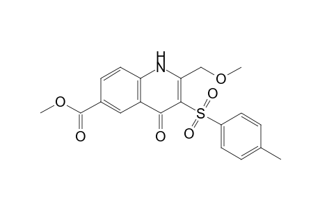 2-(methoxymethyl)-3-(4-methylphenyl)sulfonyl-4-oxo-1H-quinoline-6-carboxylic acid methyl ester