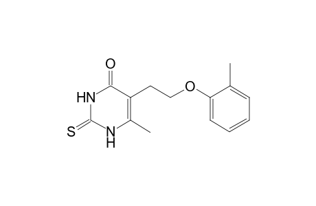 4(1H)-Pyrimidinone, 2,3-dihydro-6-methyl-5-[2-(2-methylphenoxy)ethyl]-2-thioxo-