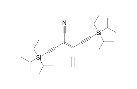 (Z)-3-Ethynyl-5-(triisopropylsilyl)-2-[(triisopropylsilyl)ethynyl]pent-2-en-4-ynenitrile