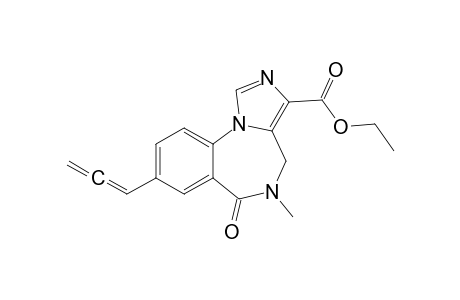5-Methyl-6-oxo-8-propa-1,2-dienyl-4H-imidazo[1,5-a][1,4]benzodiazepine-3-carboxylic acid ethyl ester