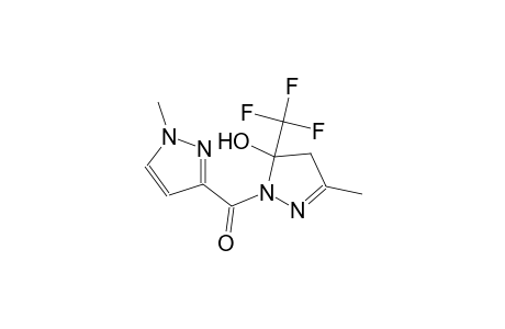 3-methyl-1-[(1-methyl-1H-pyrazol-3-yl)carbonyl]-5-(trifluoromethyl)-4,5-dihydro-1H-pyrazol-5-ol