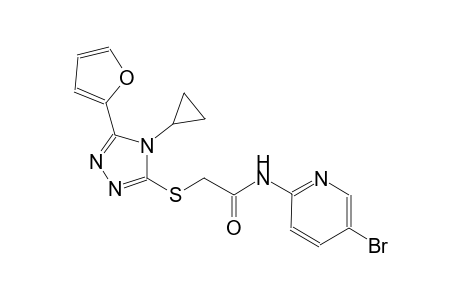 acetamide, N-(5-bromo-2-pyridinyl)-2-[[4-cyclopropyl-5-(2-furanyl)-4H-1,2,4-triazol-3-yl]thio]-