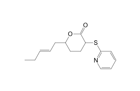 2H-Pyran-2-one, tetrahydro-6-(2-pentenyl)-3-(2-pyridinylthio)-