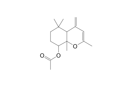 2-Oxabicyclo[4.4.0]dec-3-en-10-ol, 5-methylene-1,3,7,7-tetramethyl-, acetate